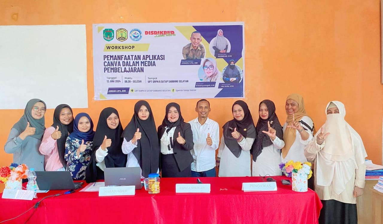 Jusman Kepala UPT SMPN 6 Gelar Workshop Peningkatkan Kompetensi Guru