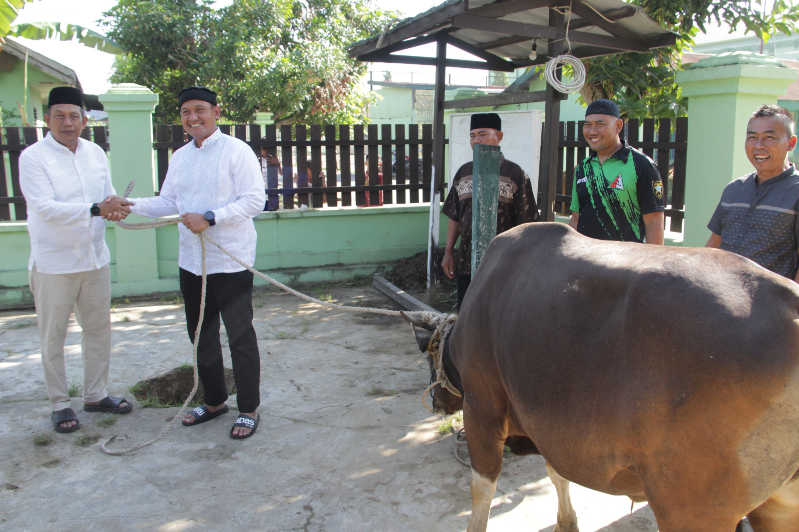 Momen Idul Adha 1445 Hijriyah, Kodim 0906/Kutai Kartanegara Potong Puluhan Hewan Kurban