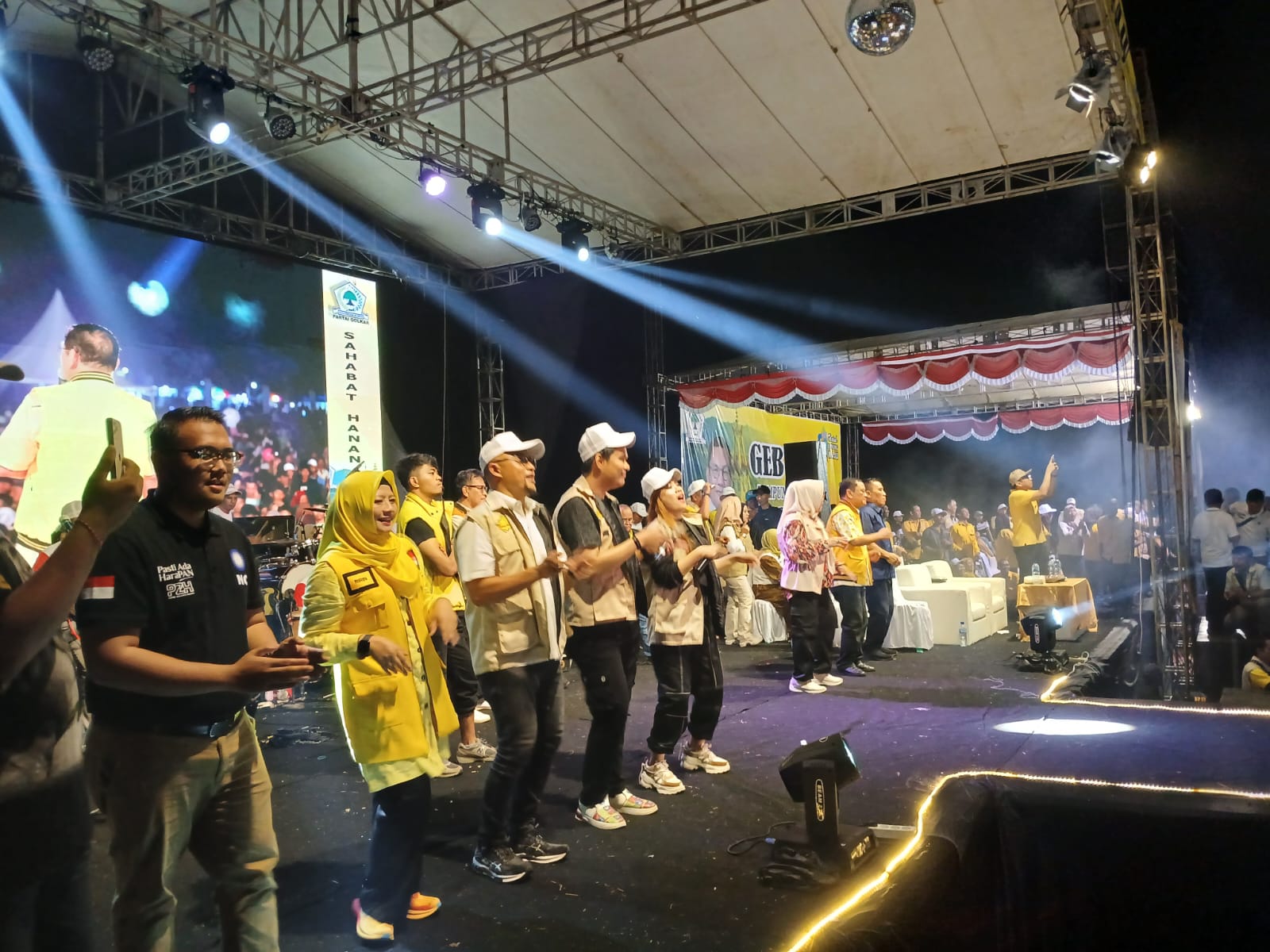 Gebyar Lampung Maju di Sukoharjo, Ririn Ajak Ribuan Simpatisan Dukung Gubernur Nya Hanan dan Bupati Nya Ririn