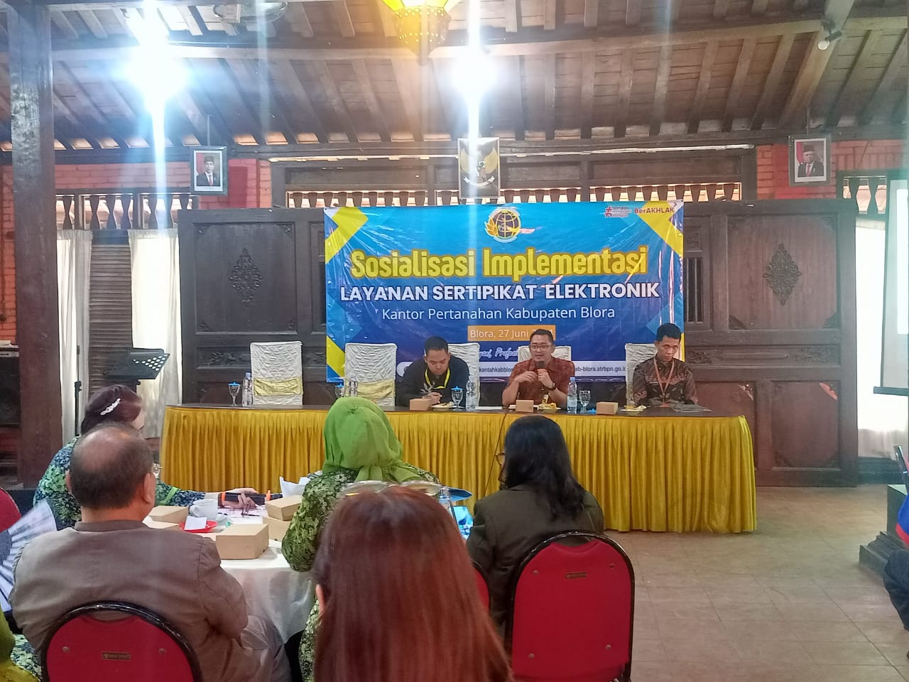 ATR/BPN Blora Sosialisasi dan Implementasi Layanan Sertifikat Elektronik