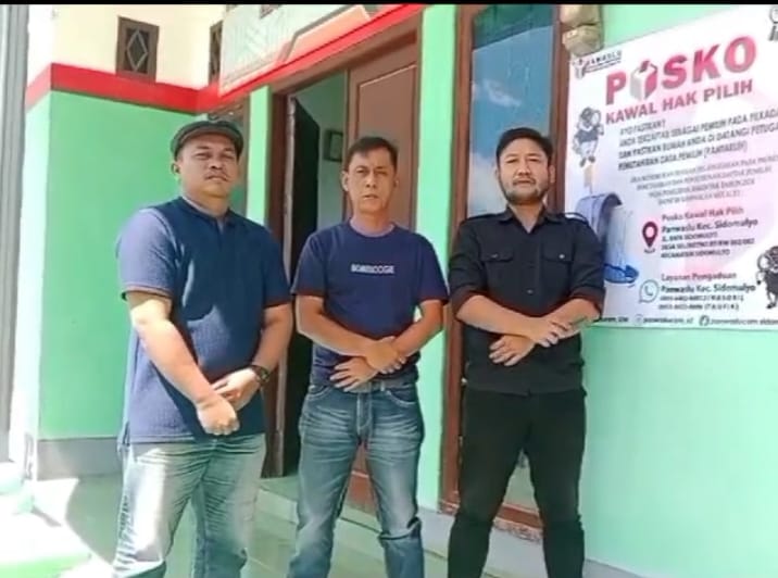 Jaga Hak Pilih, Panwascam Sidomulyo Buka Posko Pengaduan