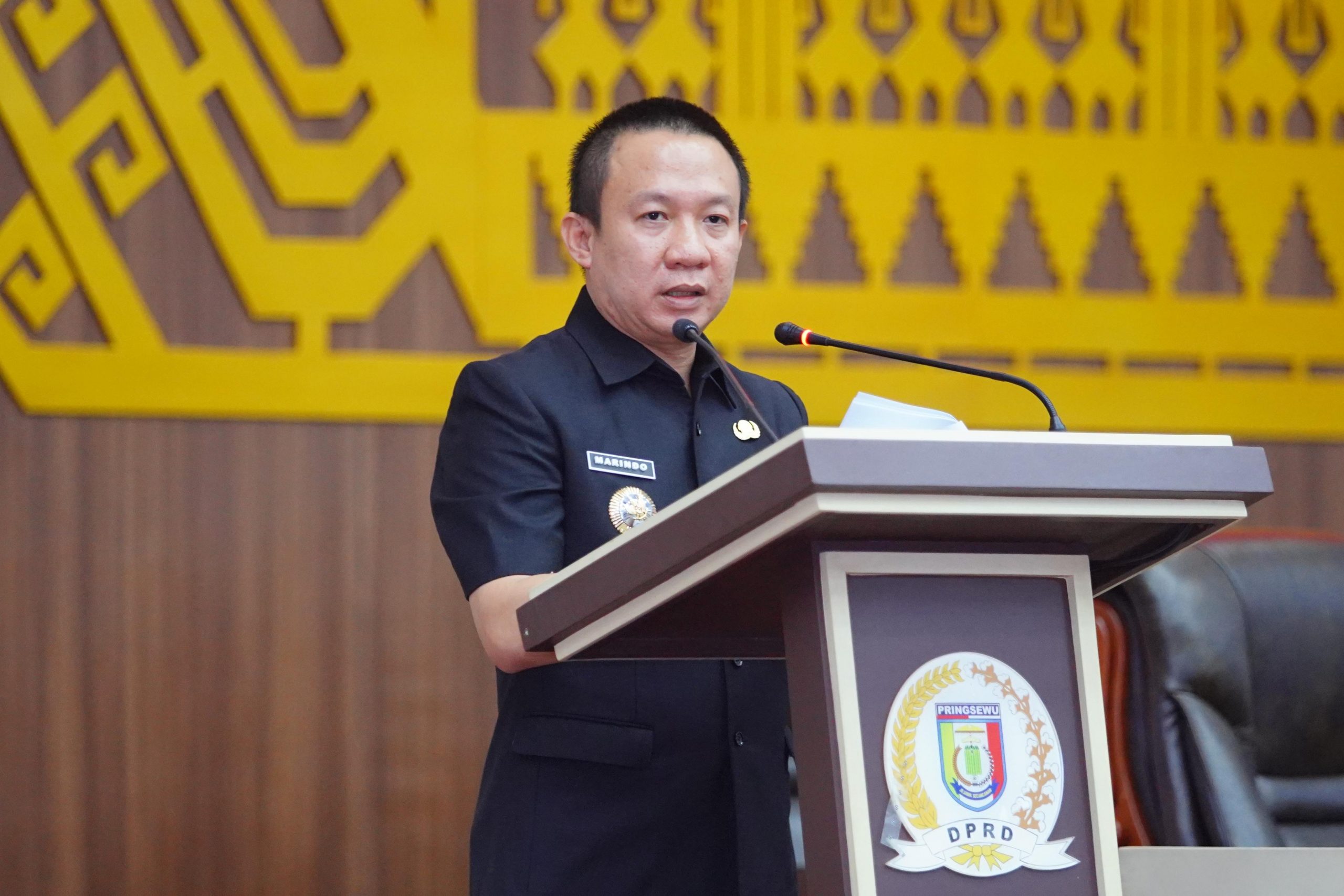 Pj. Bupati Pringsewu Sampaikan Rancangan Perubahan KUA-PPAS 2024