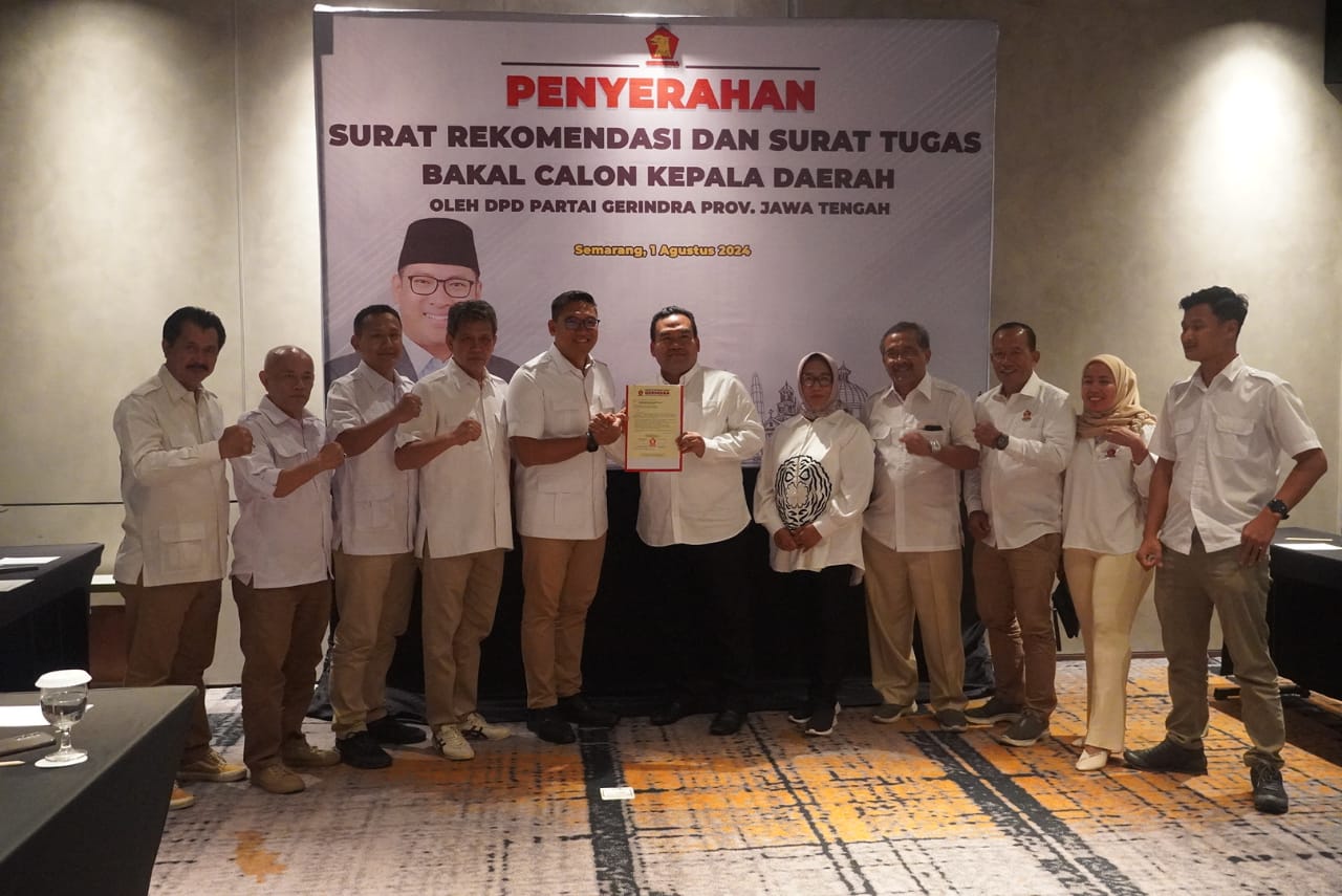 Pilkada Blora 2024 Gerindra Resmi Usung Arief Rohman-Sri Setyorini