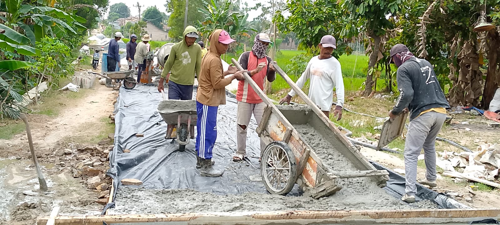 Pemdes Beringin Kencan Realisasikan Program Ketahanan Pangan, Bangun Jalan Akses Pertanian