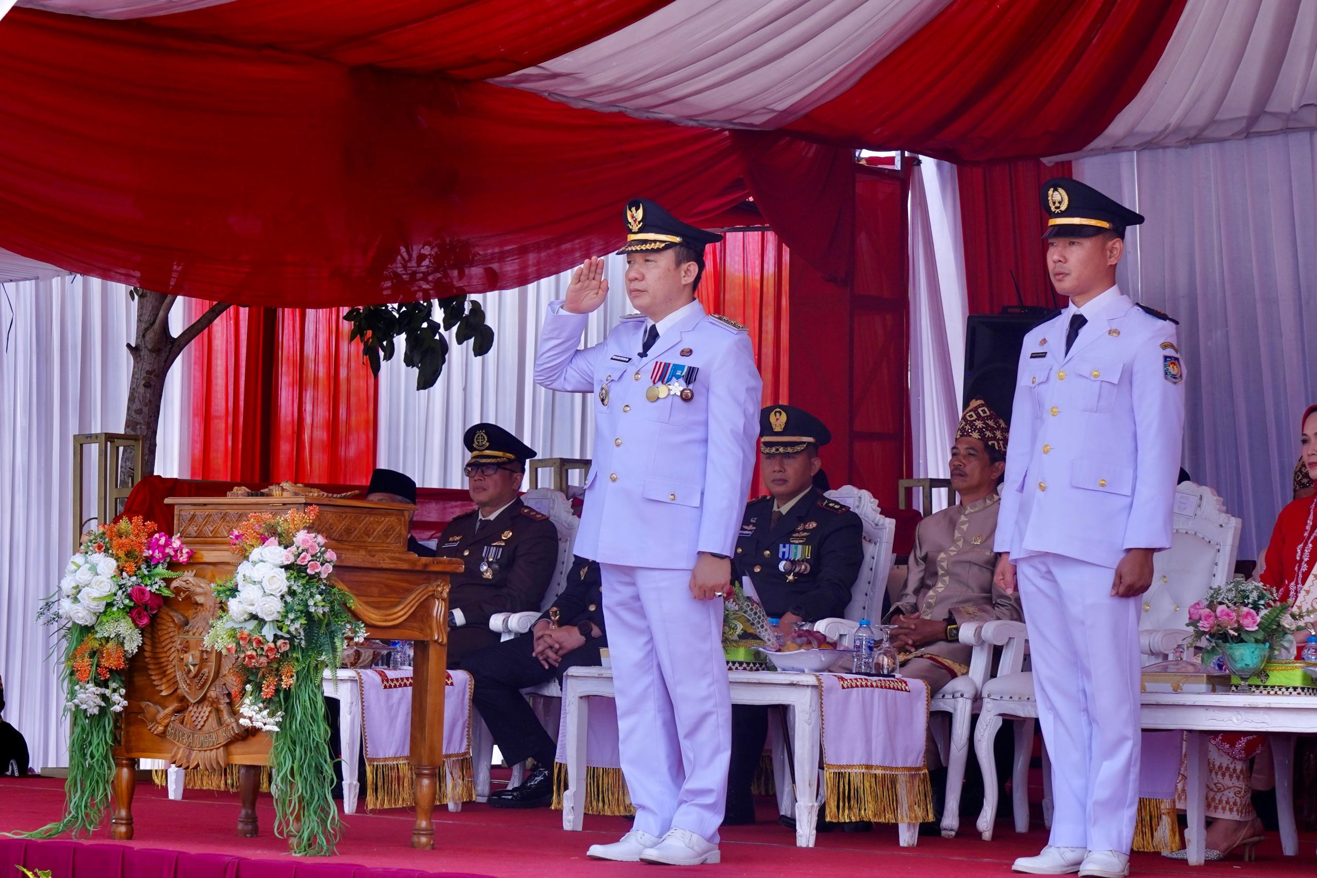 Pemkab Pringsewu Gelar Upacara Peringatan HUT Ke-79 Republik Indonesia