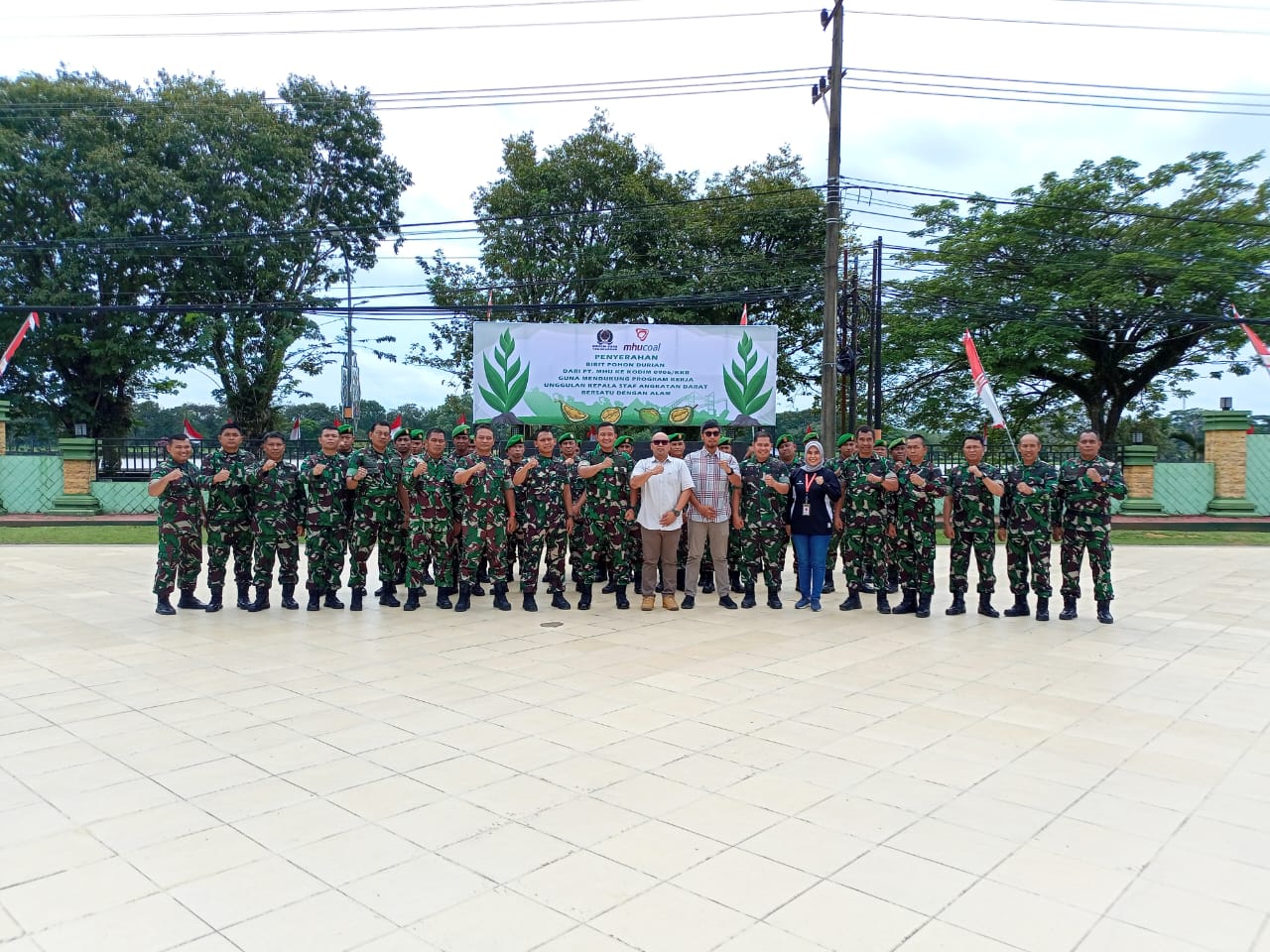 Wujud Sinergi Kodim 0906/Kkr Bersama PT MHU Dalam Program Bersatu Dengan Alam