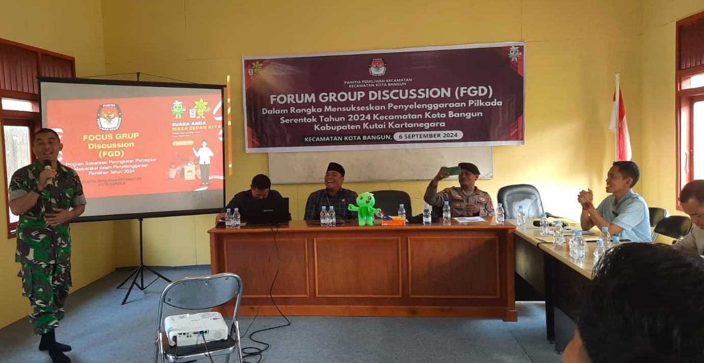 Wujud Sinergi Dalam Menjaga Keamanan Jelang Pilkada, Babinsa Hadiri Forum Group Discussion