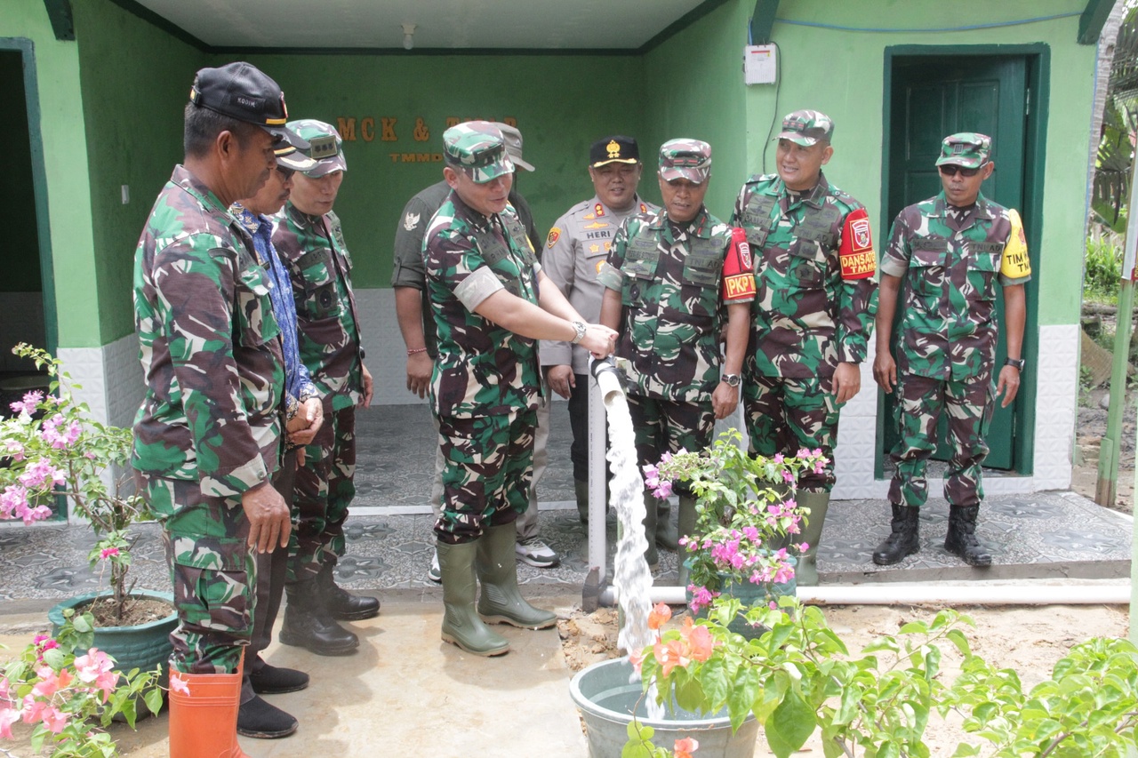 Tim Wasev Kunjungi TNI Manunggal Membangun Desa (TMMD) di Wilayah Kutai Kartanegara