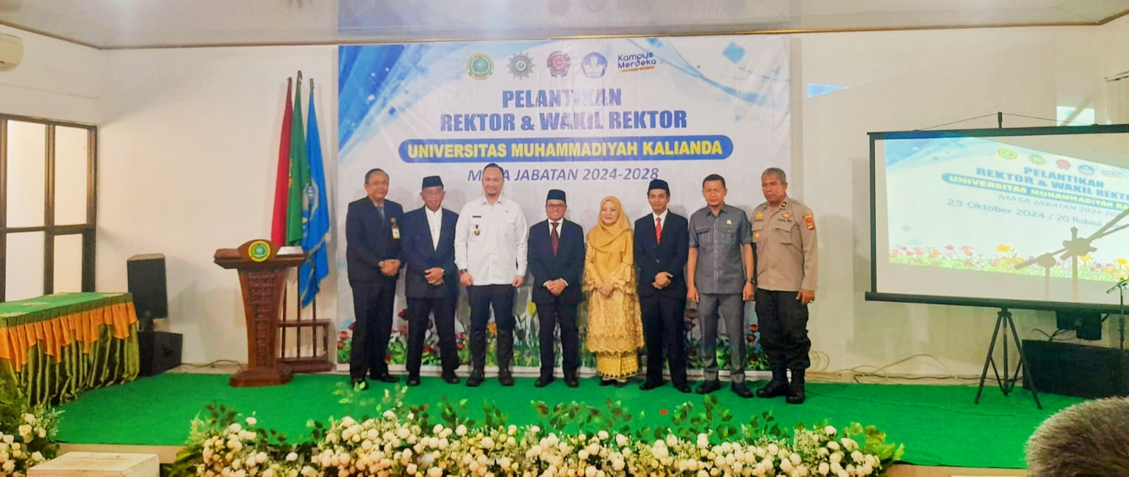 Anggota DPRD Lamsel, Nur Arifin Hadiri Prosesi Pelantikan Rektor Universitas Muhammadiyah Kalianda