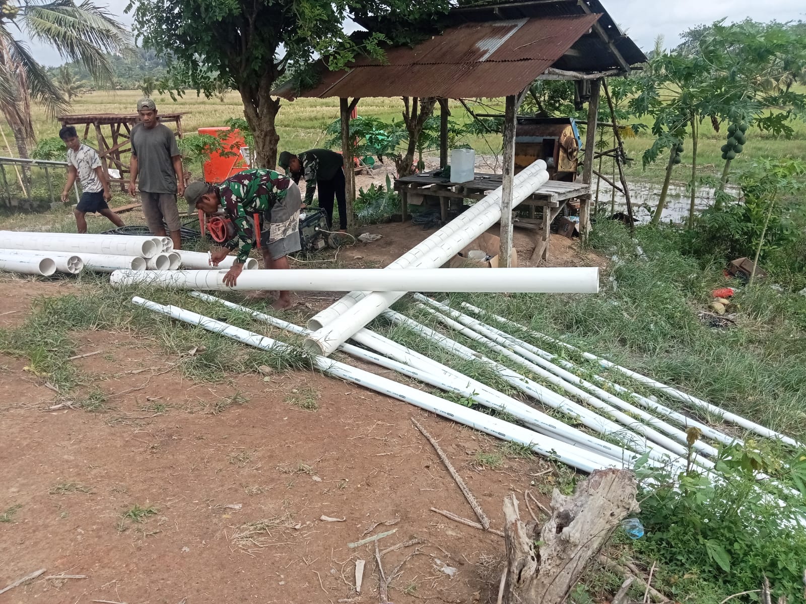 Sumur Bor Pertanian di Dusun Budi Daya Memasuki Tahap Pemasangan Pipa Casing