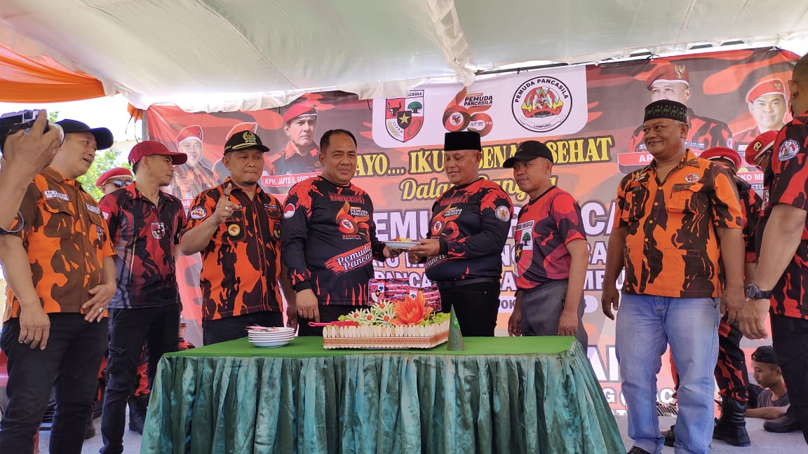 MPC Pemuda Pancasila Lamsel Peringati Hari Jadinya Ke-65 di Kecamatan Sidomulyo