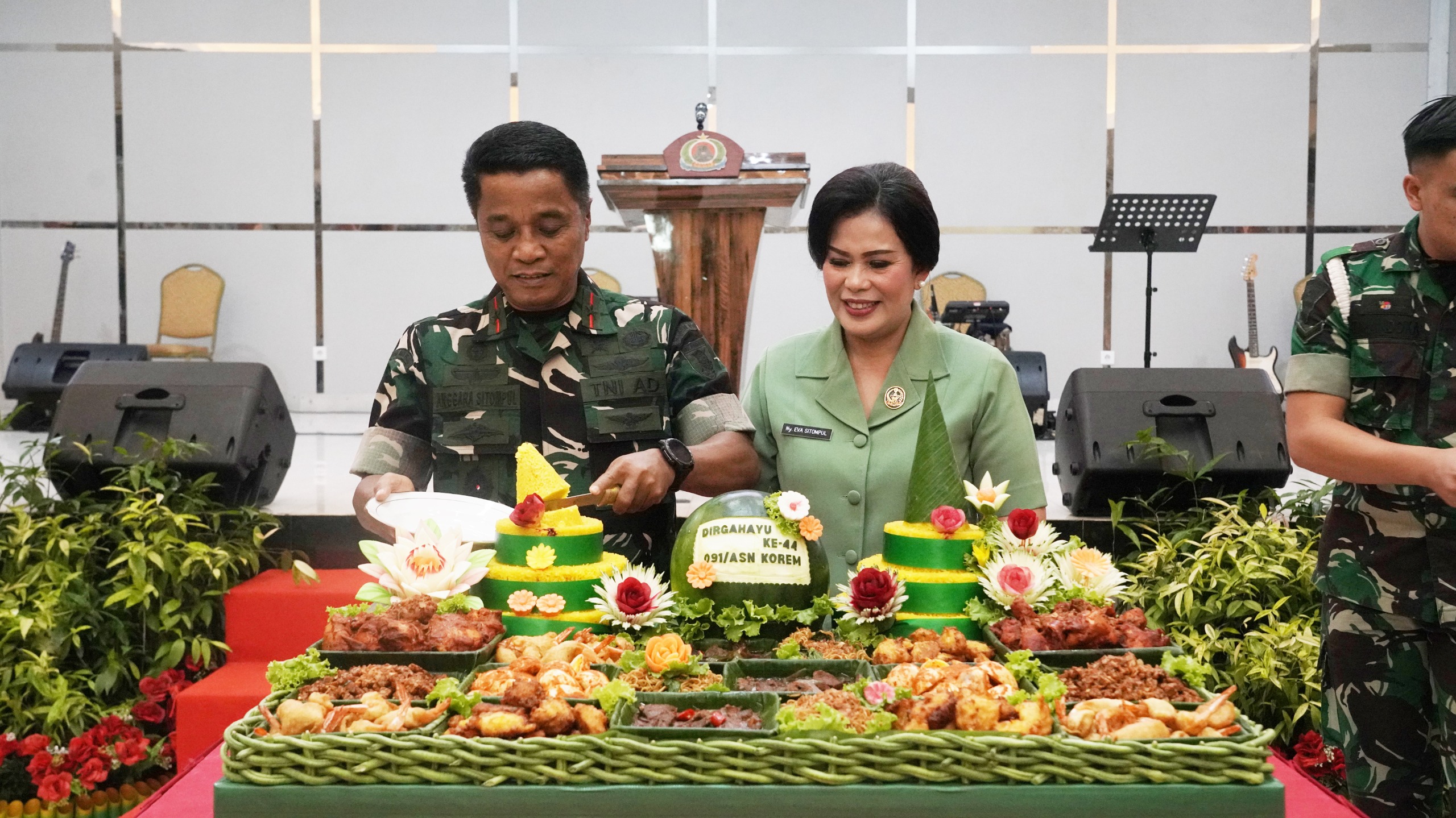 HUT ke 44 Korem 091/ASN, Praja Manggala Gapuraning Negara