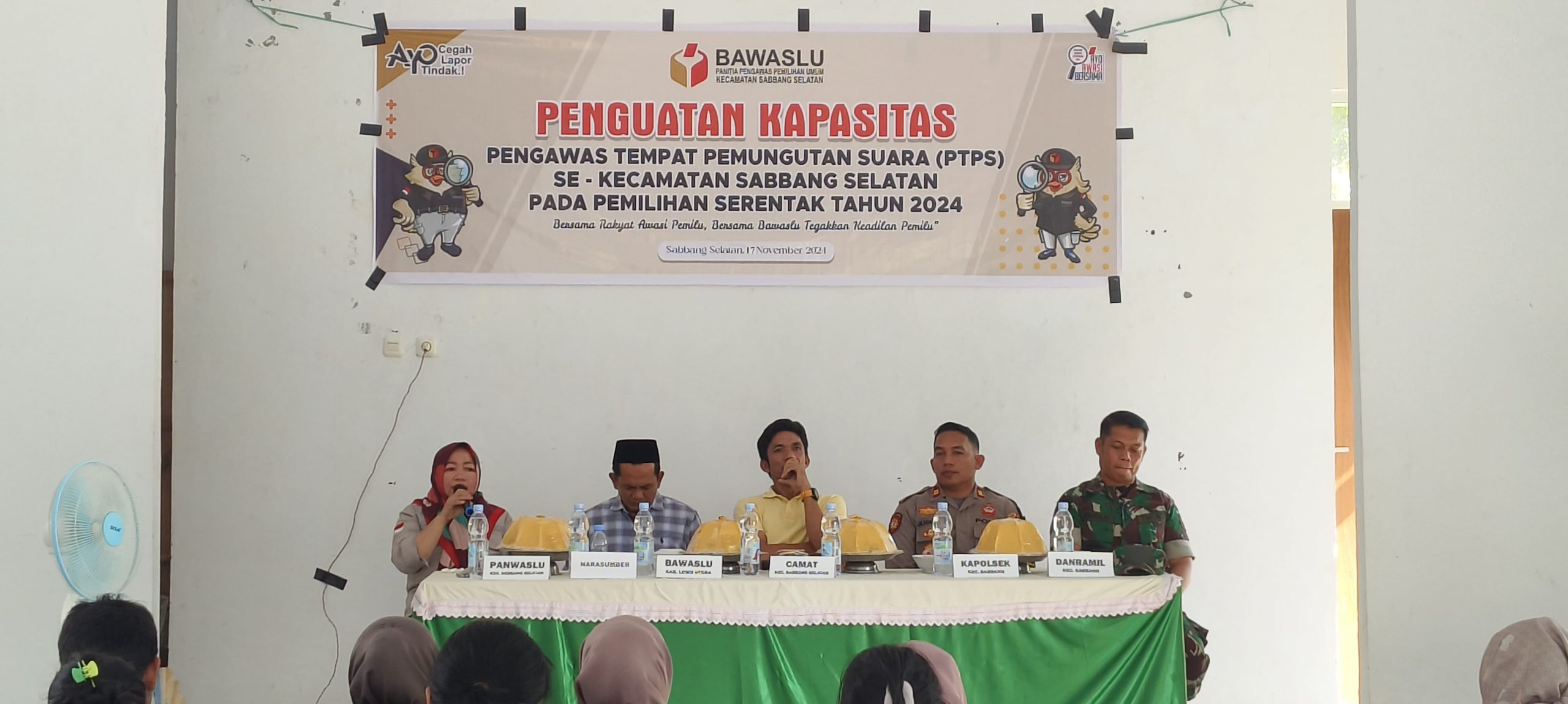 Pengawas TPS di Bimtek Penguatan Kapasitas, Ketua Panwas Sabbang Selatan Salmiana Bilang Ini