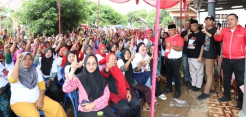 Warga Natar Siap Menangkan Paslon 01 Nanang-Antoni
