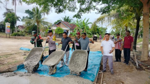Pemdes Karya Mulyasari Kecamatan Candipuro Kabupaten Lampung Selatan Realisasikan DD Tahap III Ta-2024