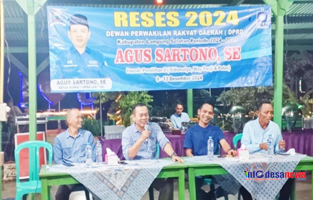 Agus Sartono Ajak Masyarakat Untuk Membangun Lamsel Lebih Maju