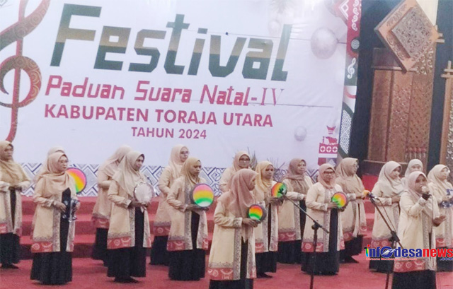 Tengoklah Toraja Toleransi Tinggi, Umat Muslim Menyanyikan Lagu Kasidah di Festival Natal Toraja 2024