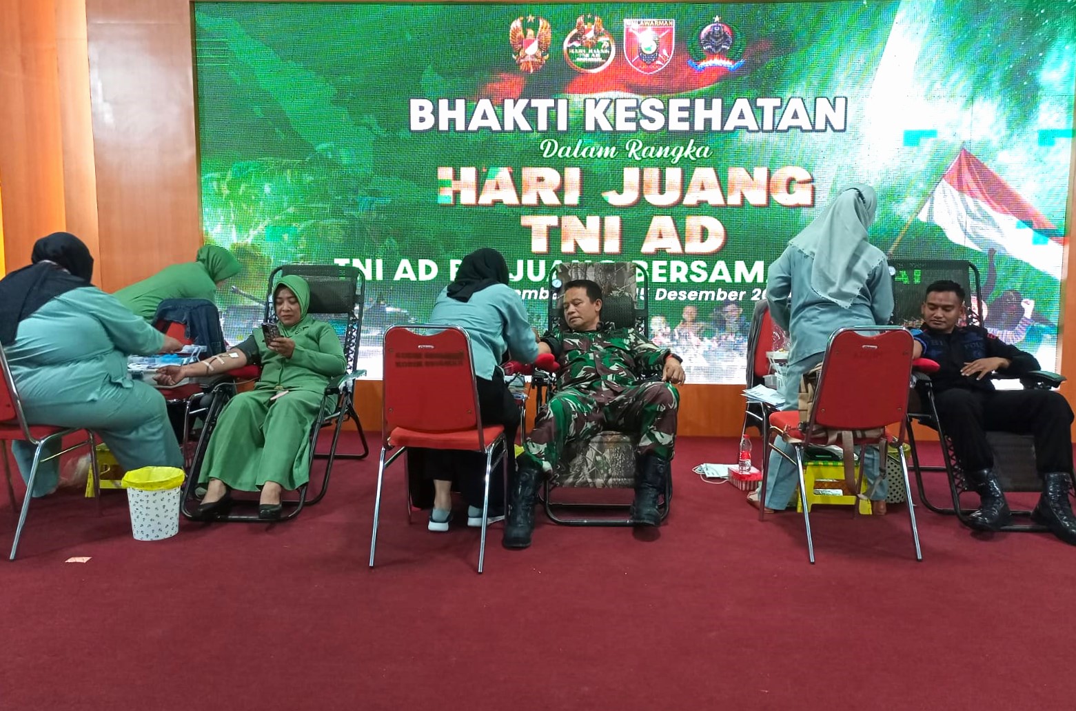 Kodim 0906/Kkr Gelar Donor Darah Dalam Rangka Peringatan Hari Juang TNI AD