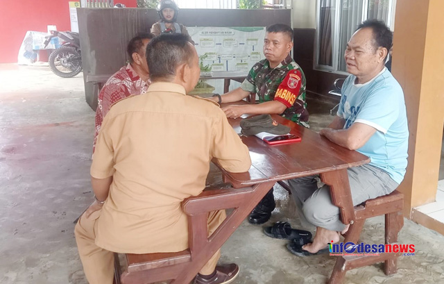 Babisa Lakukan Komsos Dengan Aparatur Desa Untuk Tingkatkan Sinergitas dan keamanan wilayah