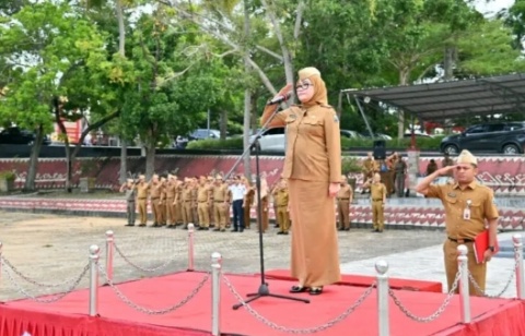 Pj Sekda Lamsel, Intji Ajak Para ASN PNS dan Lainnya Tingkatkan Kinerja dan Kedisiplinan