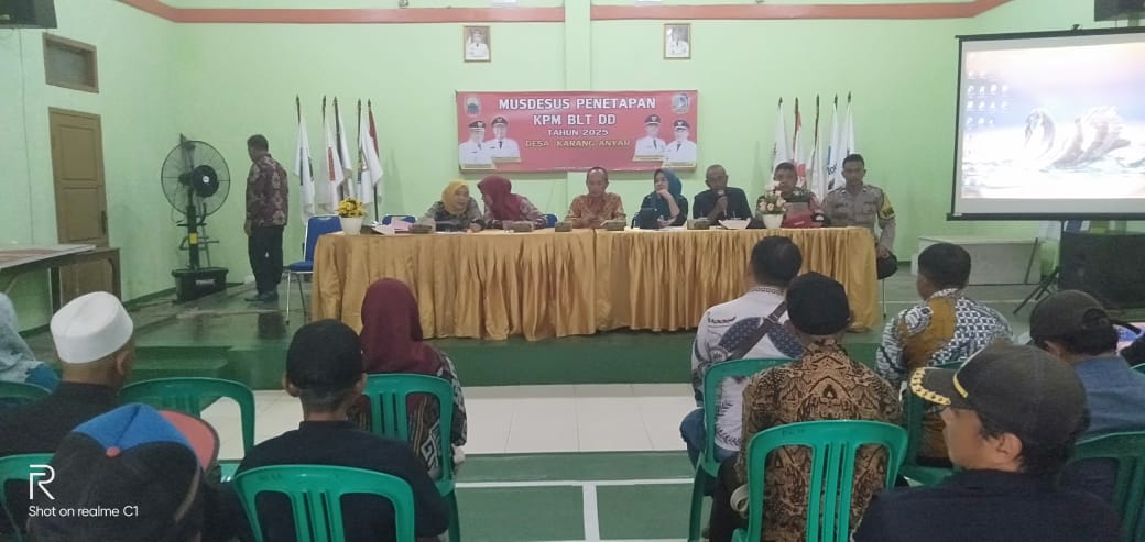 Musdesus Di Desa Karang Anyar Tetapkan 63 KPM BLT-DD