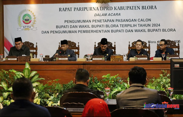 Rapat Paripurna Penetapan dan Pemberhentian Bupati Dan Wakil Bupati Blora 