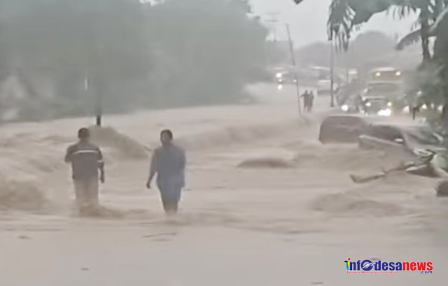 Berikut Sejumlah Wilayah di Bandar Lampung Yang di Terjang Banjir