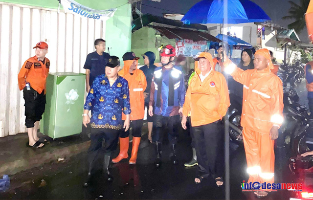 Deddy Amarulloh Tinjau Banjir Dibeberapa Titik Di Kota Bandar Lampung