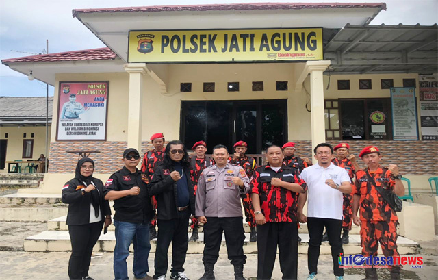 Ormas Pemuda Pancasila Bersama Ormas Grib Siap Menjaga Kondusifitas Di Kecamatan Jati Agung