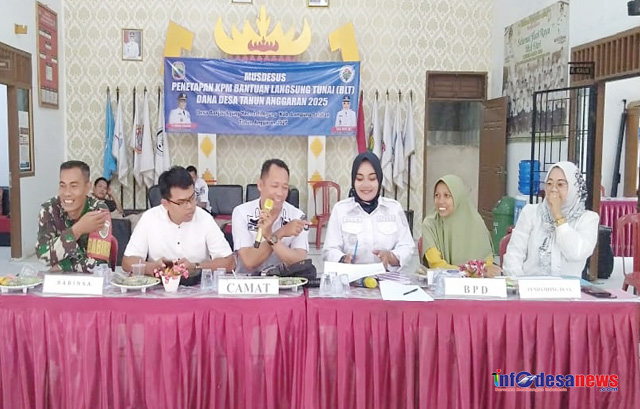 Pemerintah Desa Banjar Agung Laksanakan Musdesus Penetapan KPM BLT-DD TA-2025