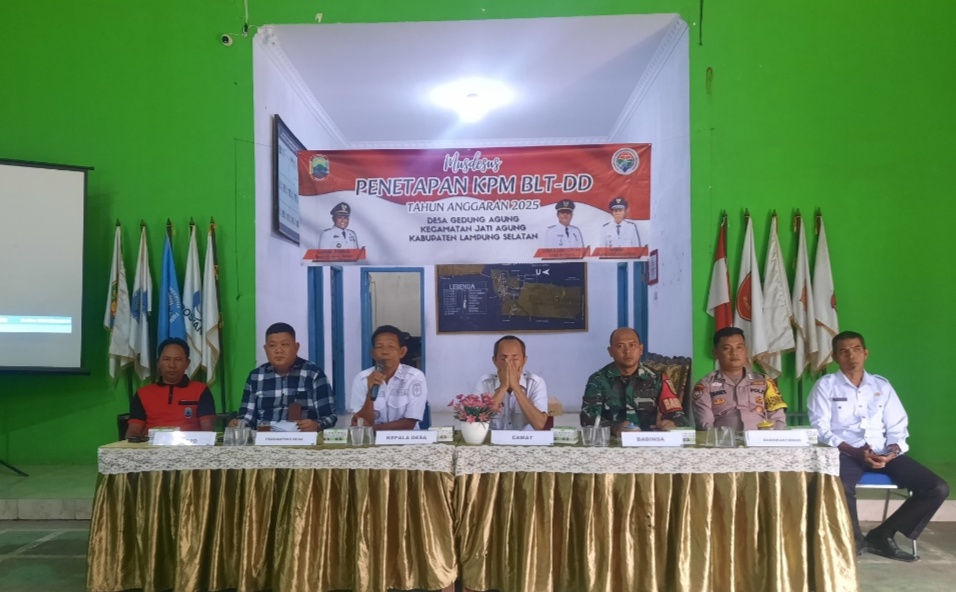 Pemerintah Desa Gedung Agung Tetapkan 13 KPM BLT-DD Dalam Musdesus TA-2025