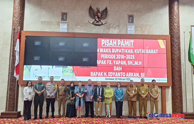 Kasdim 0912/Kubar Menghadiri Pisah Pamit Bupati dan Wakil Bupati Kubar