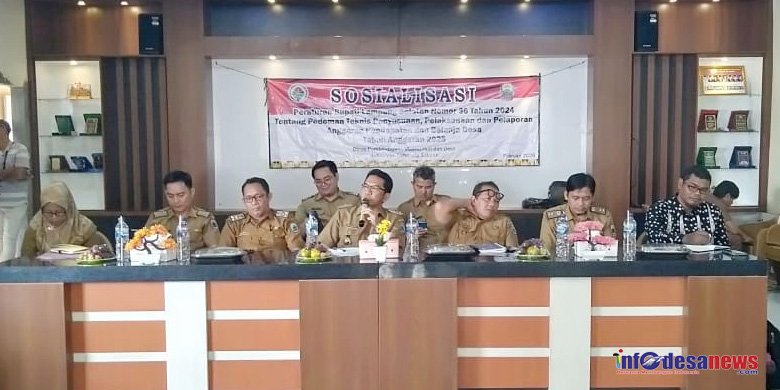 Dinas PMD Lamsel Sosialisasikan Perbub 20 Persen Anggaran Dana Desa Dikelola Bumdes Fokus Ketahanan Pangan