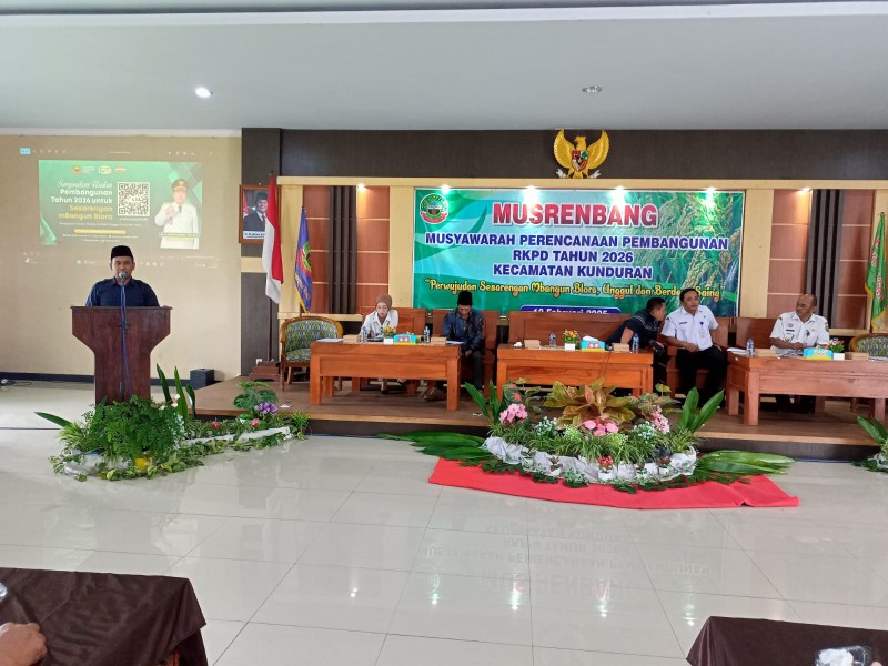 Musrenbangcam Kunduran, 20% Dana Desa Dialokasikan untuk Ketahanan Pangan