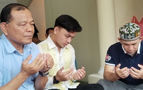 Tim LS 1 Gelar Doa Bersama, Pelantikan Egi-Syaiful di Kantor Hukum Rusman Efendi SH.MH Dan Partners