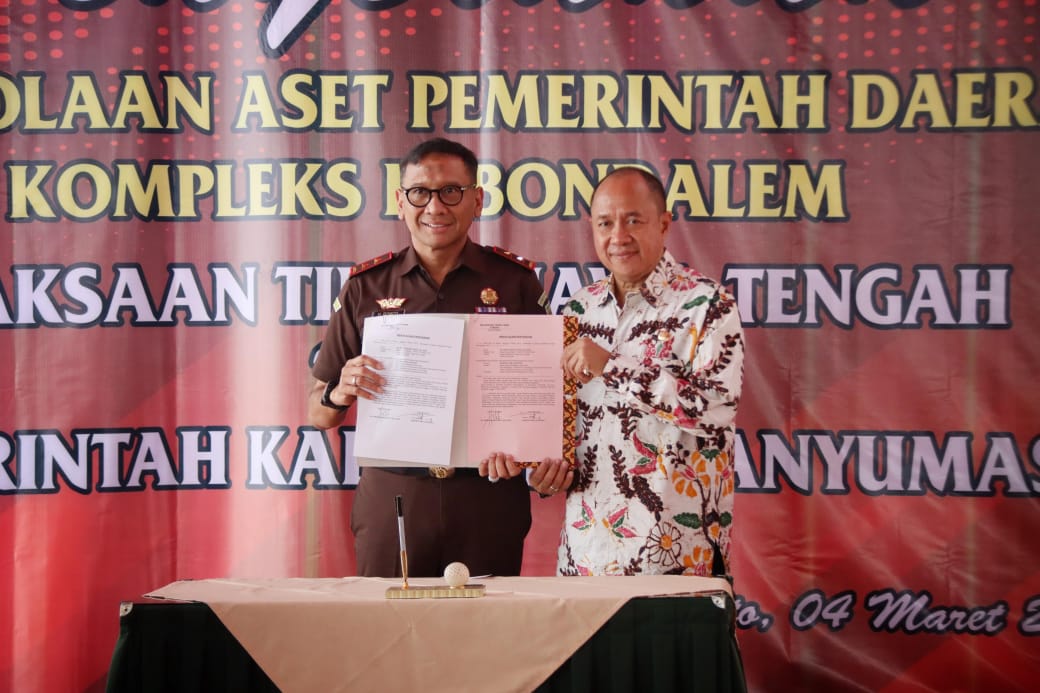 Aset Kebondalem Diserahkan Kajati kepada Pemkab Banyumas