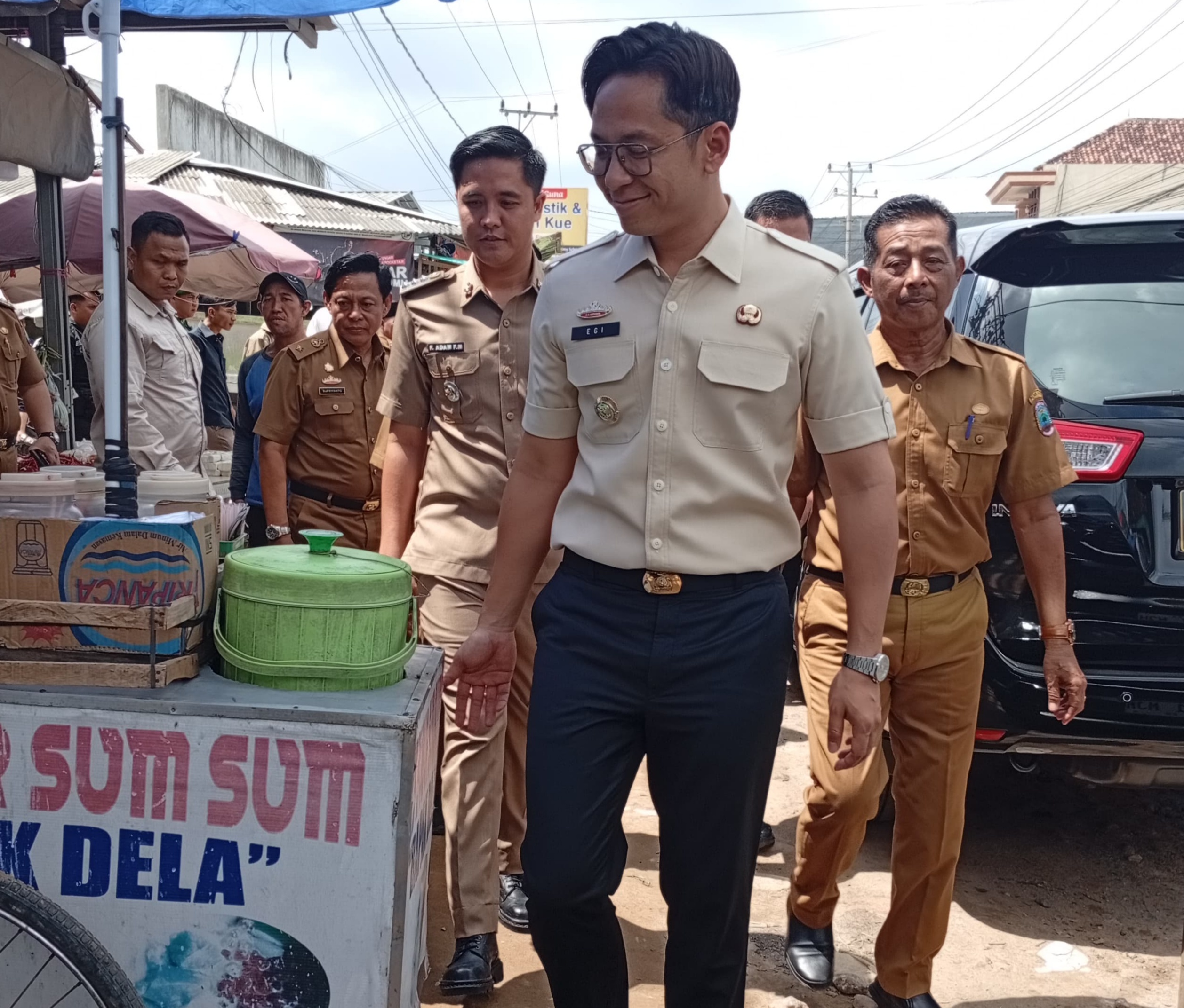 Bupati Lamsel Pastikan Harga Bahan Pokok Stabil Di Pasar Jatimulyo