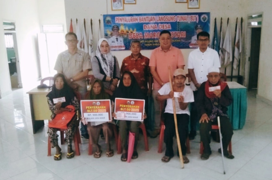 Jelang Hari Raya Idul Fitri Pemdes Margolestari Salurkan BLT-DD TA-2025