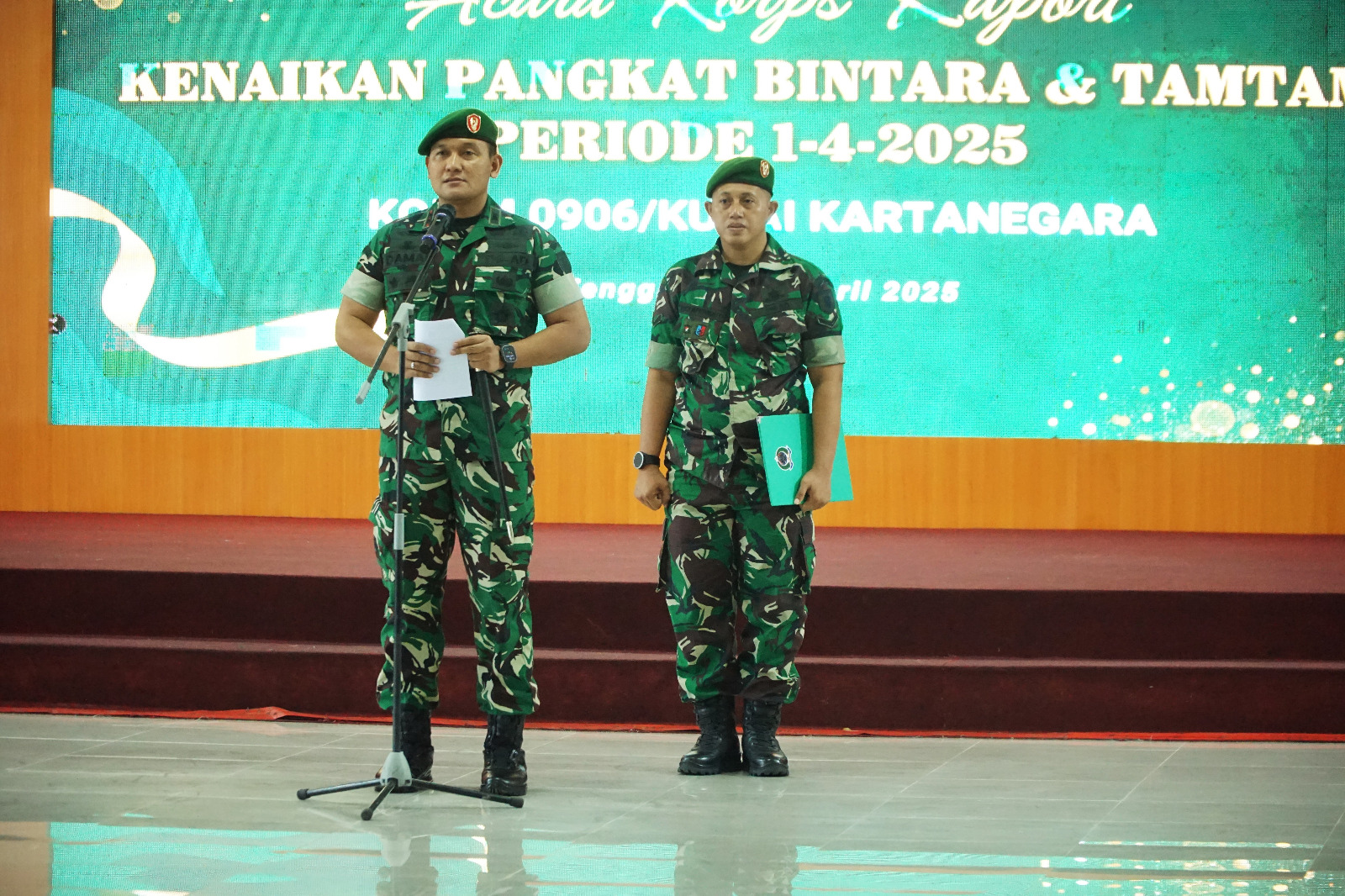 Kenaikan Pangkat, Dandim 0906/Kkr Harap Jadikan Motivasi Dalam Pelaksanakan Tugas Prajurit