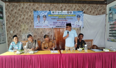 Anggota Komisi I DPRD Lamsel, Dwi Riyanto Hadiri Pembentukan KMP, Dukung Penguatan Ekonomi Rakyat