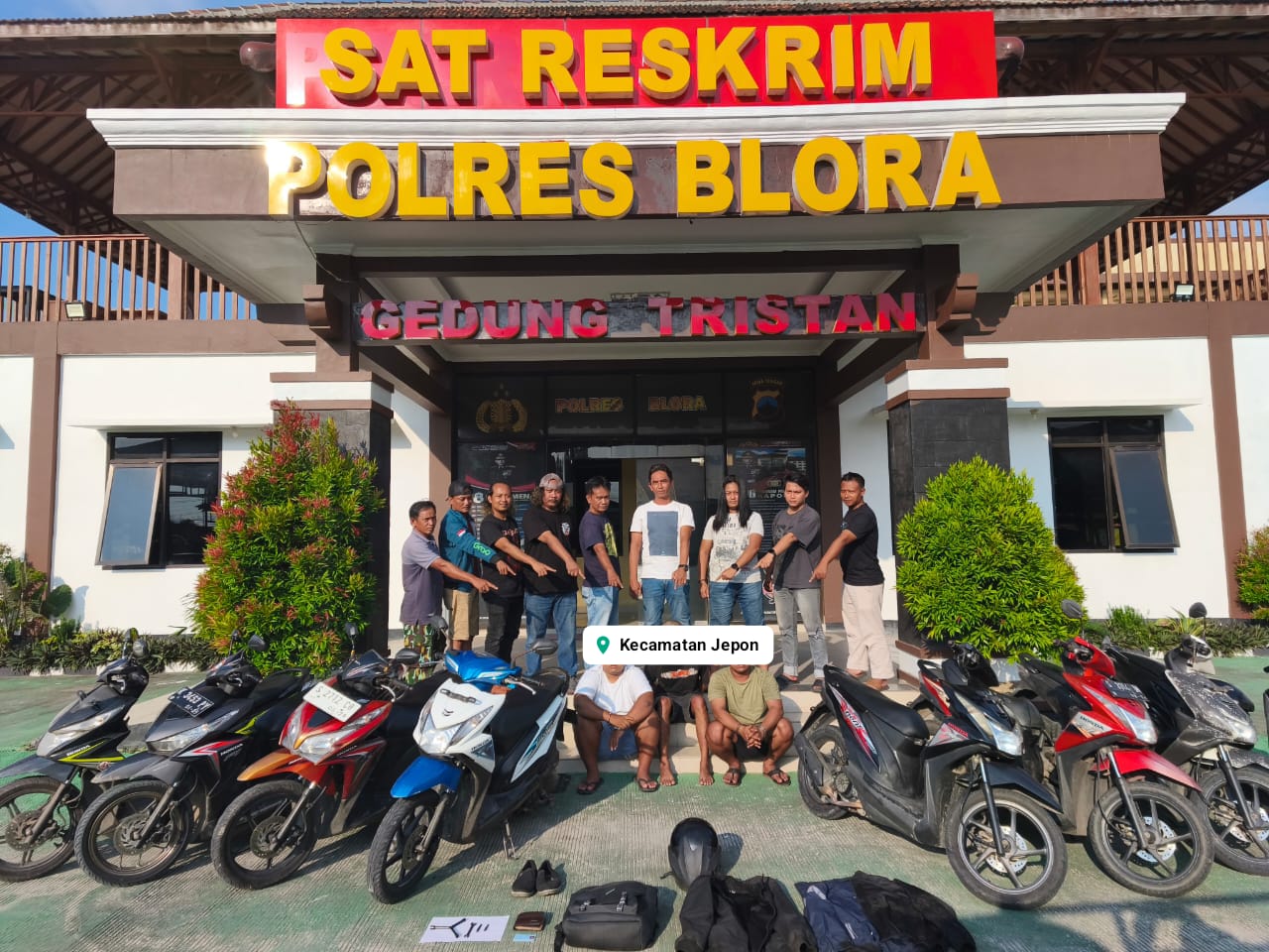 Polres Blora Bekuk Tiga Pelaku Curanmor yang Beraksi di 10 Lokasi