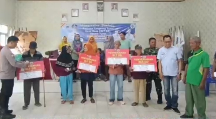 Pemerintah Desa Rejomulyo Salurkan BLT-DD Tahap II Tahun 2025