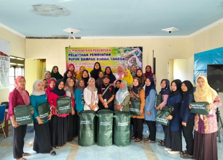 Desa Sembongin Gelar Pelatihan Pembuatan Pupuk Organik dari Limbah Rumah Tangga
