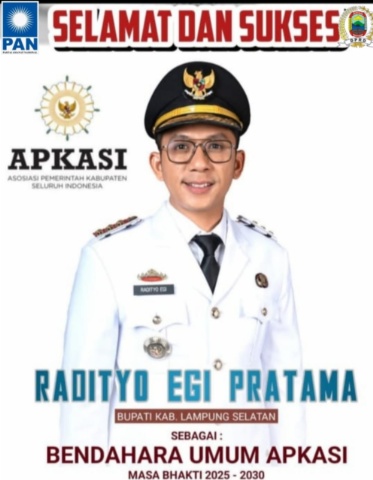Fraksi PAN DPRD Ucapkan Selamat atas Pengukuhan Bupati Radityo Egi Pratama sebagai Bendahara Umum APKASI
