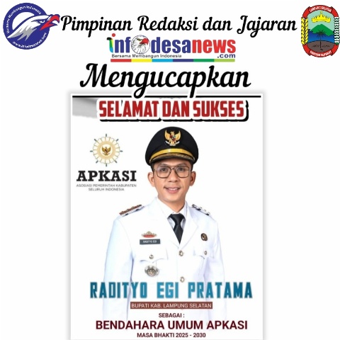 Infodesanews Ucapkan Selamat kepada Bupati Egi atas Pengukuhan sebagai Bendahara Umum APKASI