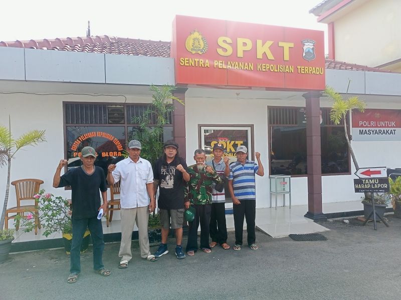 Masyarakat Desa Nglangitan Laporkan Penggarapan Lahan Negara Ilegal ke Polres Blora
