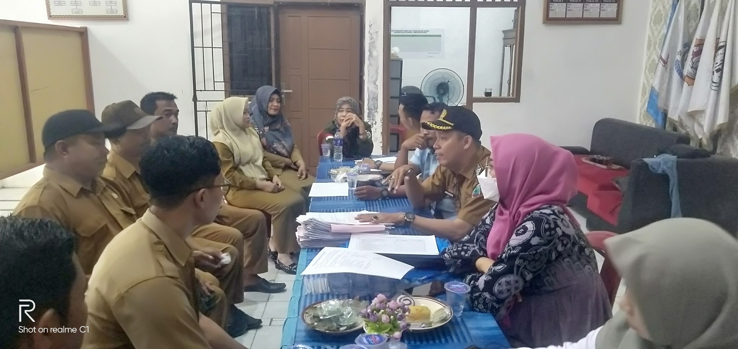 Pemerintah Kecamatan Jati Agung Monev Anggaran Dana Desa TA-2025 Bersama Pemerintah Desa Banjar Agung
