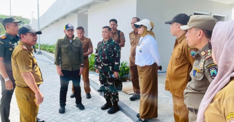 Jelang HUT ke-80 RI, Pemkab Lamsel, Matangkan Persiapan Upacara di Ikon Menara Siger