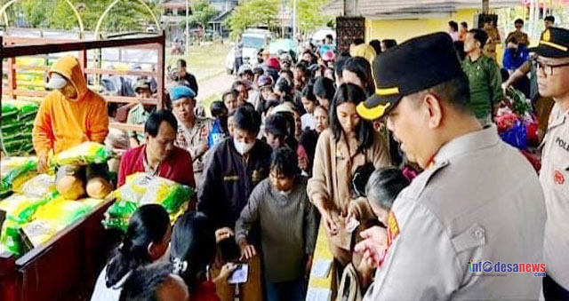 Operasi Pasar Murah Digelar: Harga Beras Rp57.500 per 5 Kg, Warga Bumi Pong Tiku Diimbau Manfaatkan Harga Terjangkau