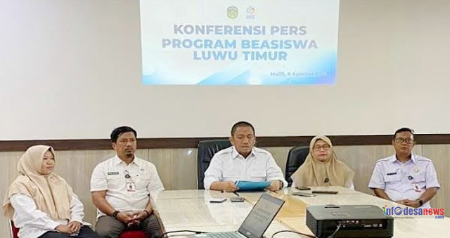 Bupati Luwu Timur Konferensi Pers: Beri Program Beasiswa